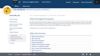 
                            4. LAUSD Office 365 / Office 365 Support Documents