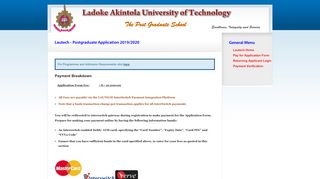 
                            2. Lautech - Postgraduate Application Form - LAUTECH PG School