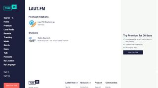 
                            4. laut.fm | Free Internet Radio | TuneIn