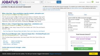 
                            5. LAVORO ITA MILAN ACCOUNT MANAGER - JOBATUS