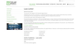 
                            9. Law Letter - Law Society of Tasmania - lst.org.au