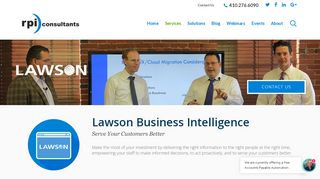 
                            4. Lawson Business Intelligence (LBI) - RPI Consultants