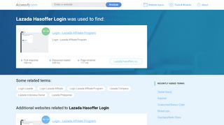 
                            8. Lazada Hasoffer Login at top.accessify.com