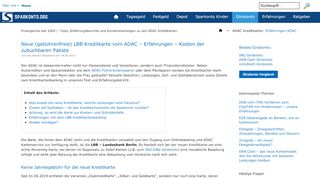 
                            9. LBB Kreditkarten vom ADAC – Banking und Gebühren