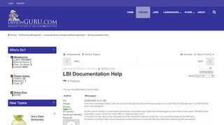 
                            5. LBI Documentation Help - LawsonGuru.com