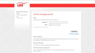 
                            1. LBS Online-Vertragsauskunft