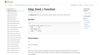 
                            6. ldap_bind_s function (winldap.h) | Microsoft Docs