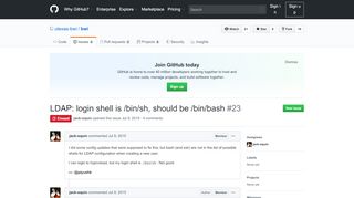 
                            4. LDAP: login shell is /bin/sh, should be /bin/bash · Issue #23 ...