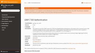 
                            2. LDAP / SSO Authentication - TYPO3 documentation