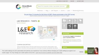 
                            9. L&E Research - Tampa - Qualitative Research / Focus Group ...