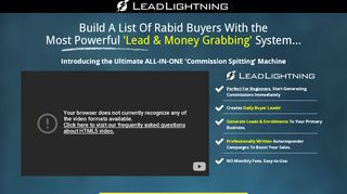 
                            3. Lead Lightning Marketing System