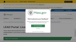 
                            3. LEAD Portal: Licensing Transactions | Mass.gov