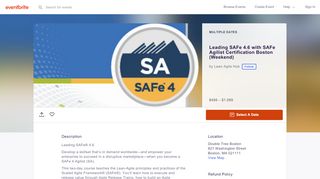 
                            4. Leading SAFe 4.6 with SAFe Agilist Certification Boston (Weekend ...