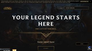 
                            1. League of Legends Sign Up | EU West