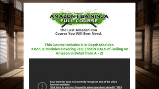 
                            3. Learn Amazon FBA with Kevin David Ninja Course