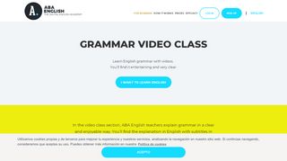 
                            8. Learn English with Video Lessons | ABA English