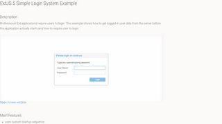 
                            2. Learn from Saki: ExtJS 5 Simple Login System Example