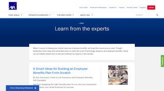 
                            6. Learn from the experts - AXA