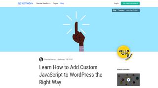 
                            5. Learn How to Add Custom JavaScript to WordPress the Right ...