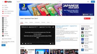 
                            6. Learn Japanese From Zero! - YouTube