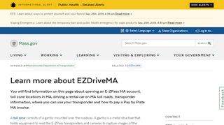 
                            7. Learn more about EZDriveMA | Mass.gov