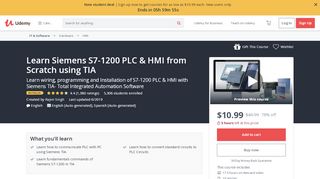 
                            9. Learn Siemens S7-1200 PLC & HMI from Scratch using TIA | Udemy