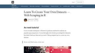 
                            8. Learn To Create Your Own Datasets — Web Scraping in R
