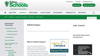 
                            4. Learning and Technology / Infinite Campus - Edina Public Schools