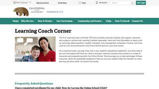 
                            8. Learning Coach Corner | California Virtual …
