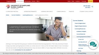 
                            10. Learning Experience Online | UMUC