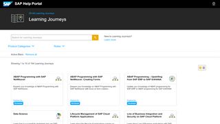 
                            7. Learning Journey Overview - SAP Help Portal