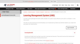 
                            4. Learning Management System (LMS), Help and Support, La Trobe ...