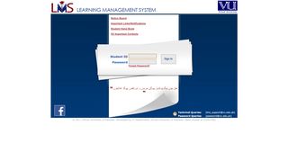 
                            6. Learning Management System - vulms.vu.edu.pk