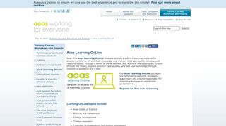 
                            1. Learning Online - free and informative e-learning tool | Acas