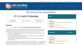 
                            3. Learning Tools Interoperability | IMS Global Learning Consortium