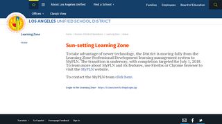 
                            9. Learning Zone / Home - Los Angeles Unified School District