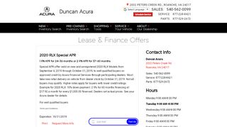 
                            5. Lease & Finance Offers | Duncan Acura