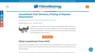 
                            7. LeaseHawk User Reviews, Pricing, & Popular Alternatives