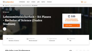 
                            6. Lebensmittelsicherheit - BA Plauen - Bachelor of Science ...
