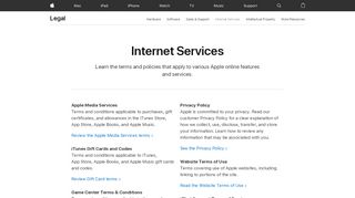 
                            6. Legal - Internet Services - Apple