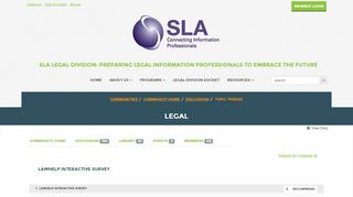 
                            9. Legal - Legal - SLA Connect - Special Libraries Association