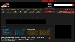 
                            6. Legion Beta Build 21846 Data Updates: Login Screen, Legion ...