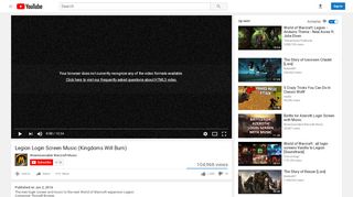 
                            4. Legion Login Screen Music (Kingdoms Will Burn) - YouTube