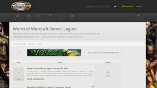 
                            5. Legion - Wow Privater Server | TopG