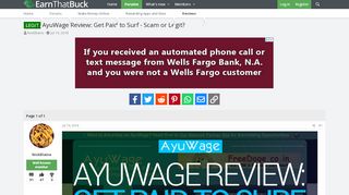 
                            1. LEGIT - AyuWage Review: Get Paid to Surf - Scam or Legit ...