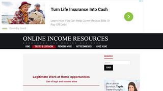 
                            10. Legitimate Work at Home opportunities - Online Income ...