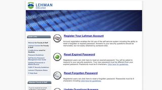 
                            3. Lehman College Password Manager for Faculty, Staff and ...