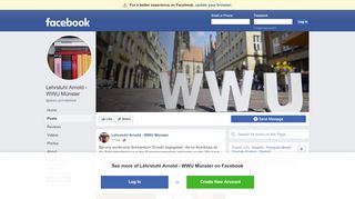 
                            4. Lehrstuhl Arnold - WWU Münster - Posts | Facebook