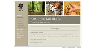 
                            2. Leistungen - Kurhessische Landbank eG