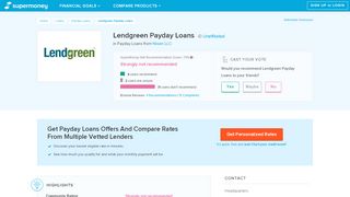 
                            5. Lendgreen Payday Loans Reviews (Aug. 2019) - supermoney.com